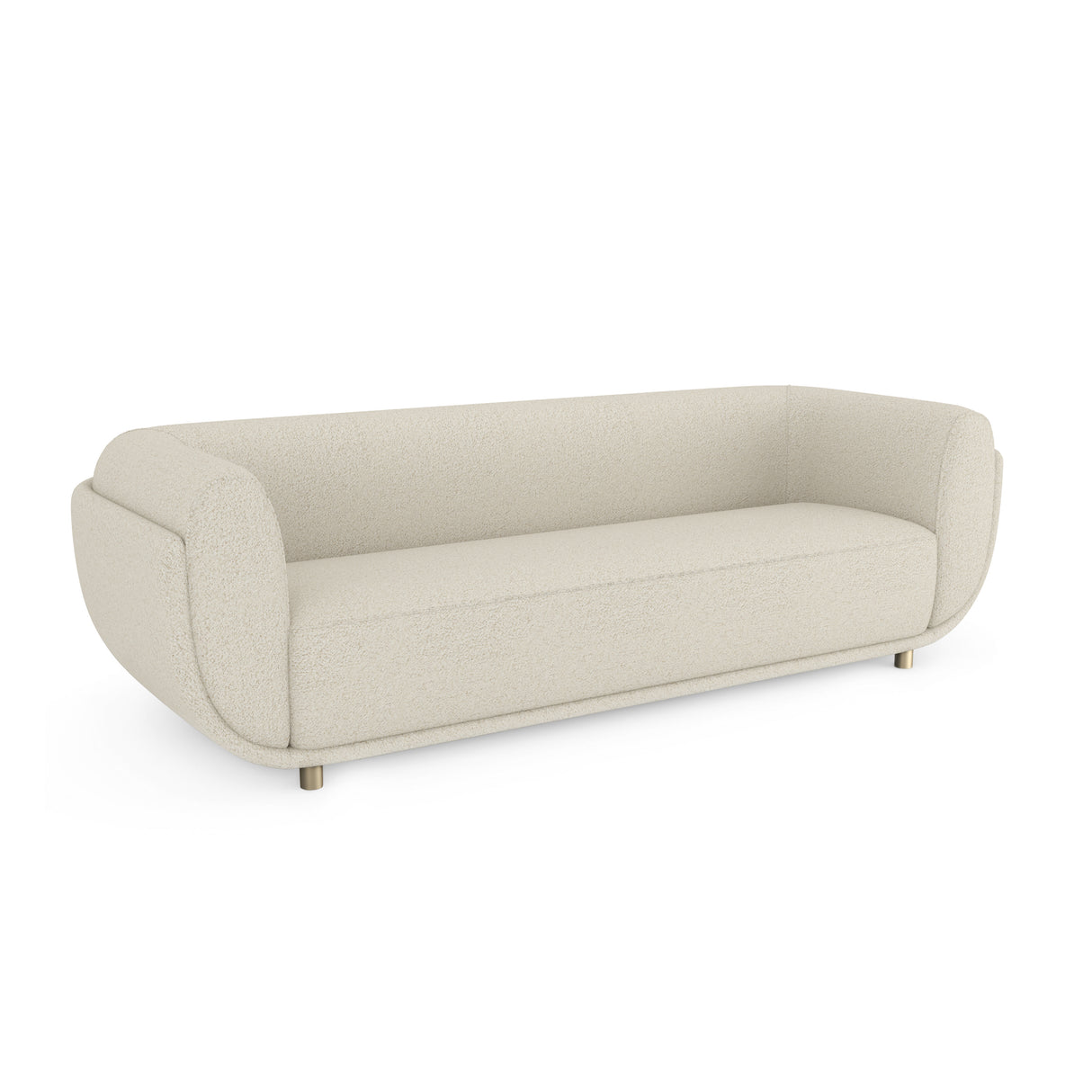 Ivory Bouclé Sofa | Caracole Cocoon