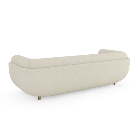 Ivory Bouclé Sofa | Caracole Cocoon