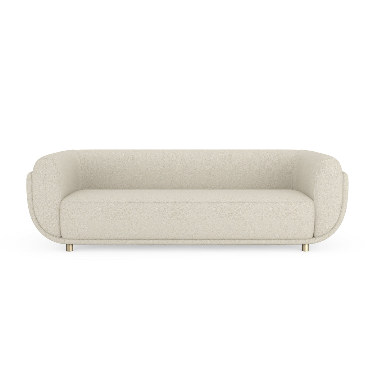 Ivory Bouclé Sofa | Caracole Cocoon
