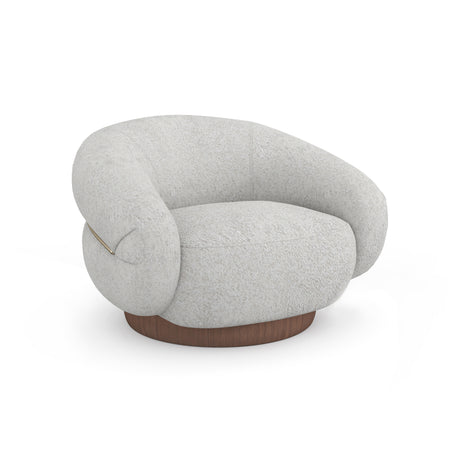 Faux Shearling Swivel Chair | Caracole Smoosh