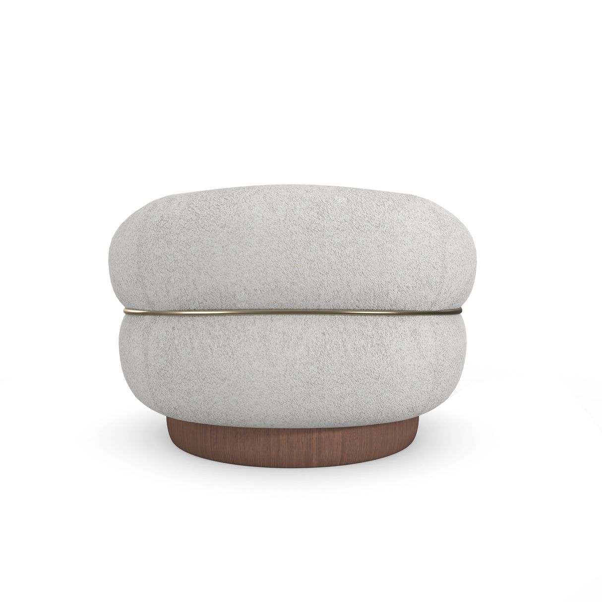 Faux Shearling Swivel Chair | Caracole Smoosh