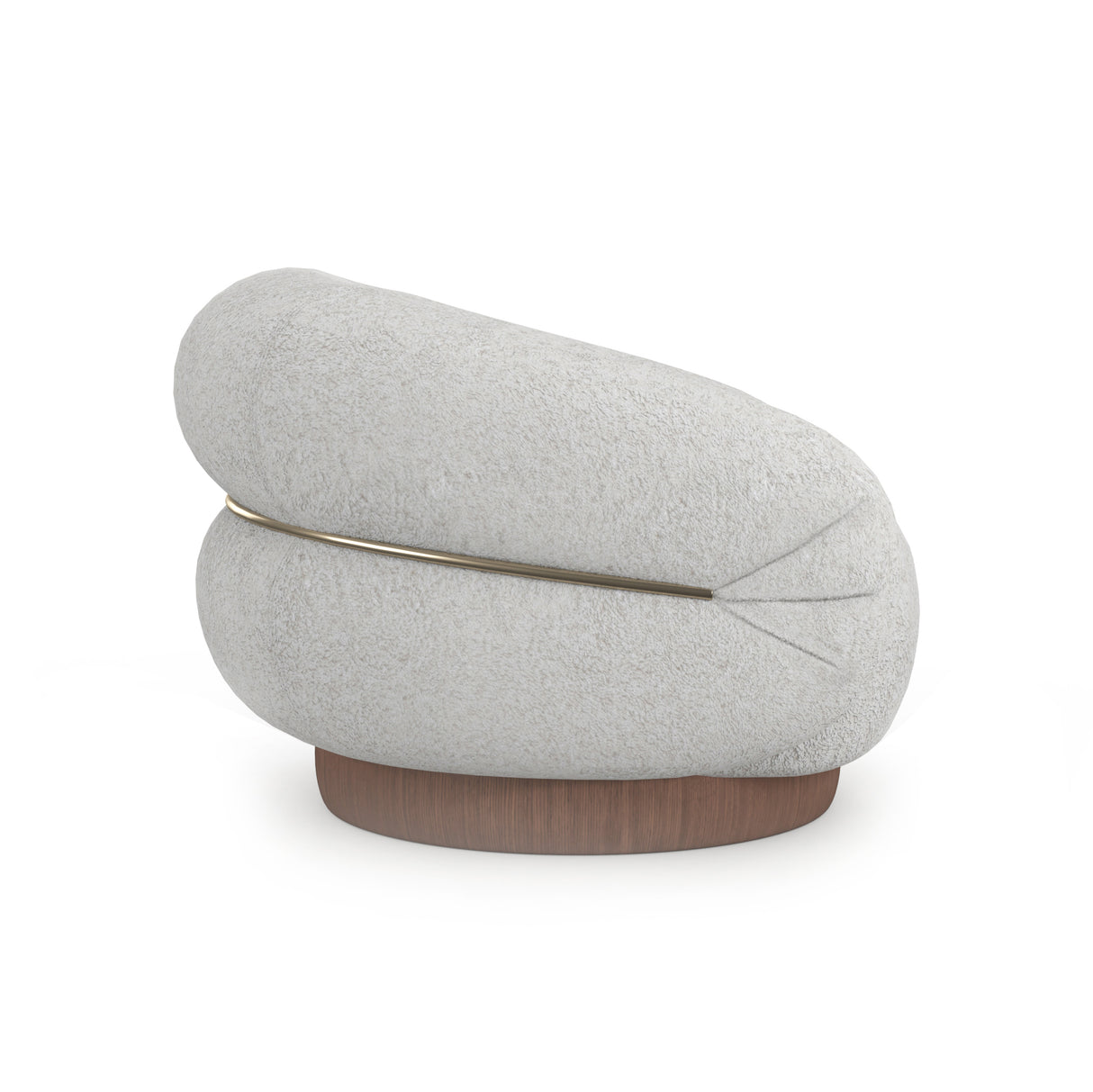 Faux Shearling Swivel Chair | Caracole Smoosh