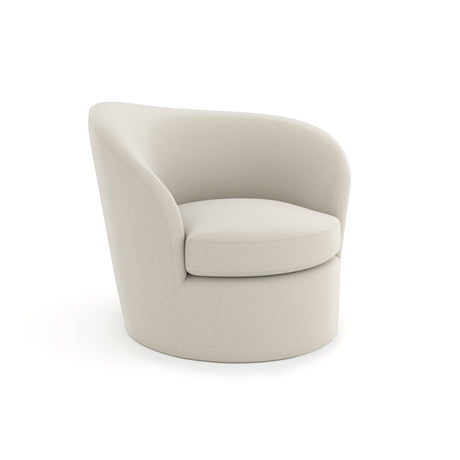 Fully Upholstered Swivel Chair | Caracole Quasi Raf