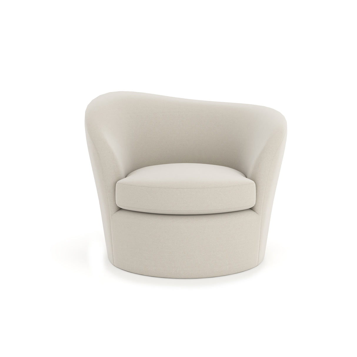 Fully Upholstered Swivel Chair | Caracole Quasi Raf