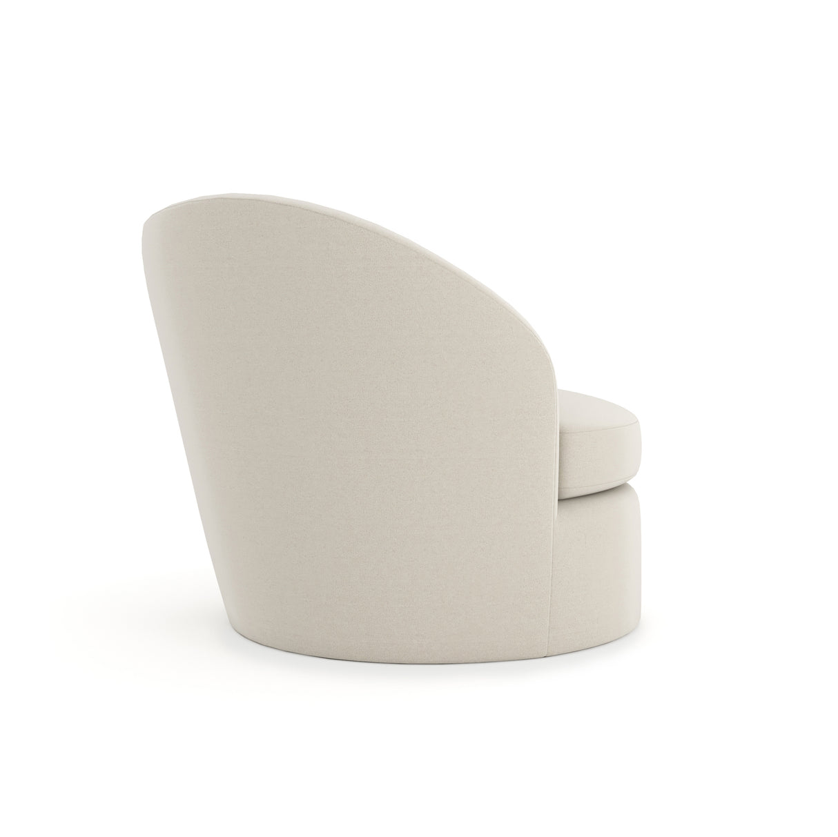 Fully Upholstered Swivel Chair | Caracole Quasi Raf