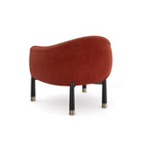 Red Velvet Accent Chair | Caracole Baton