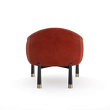 Red Velvet Accent Chair | Caracole Baton