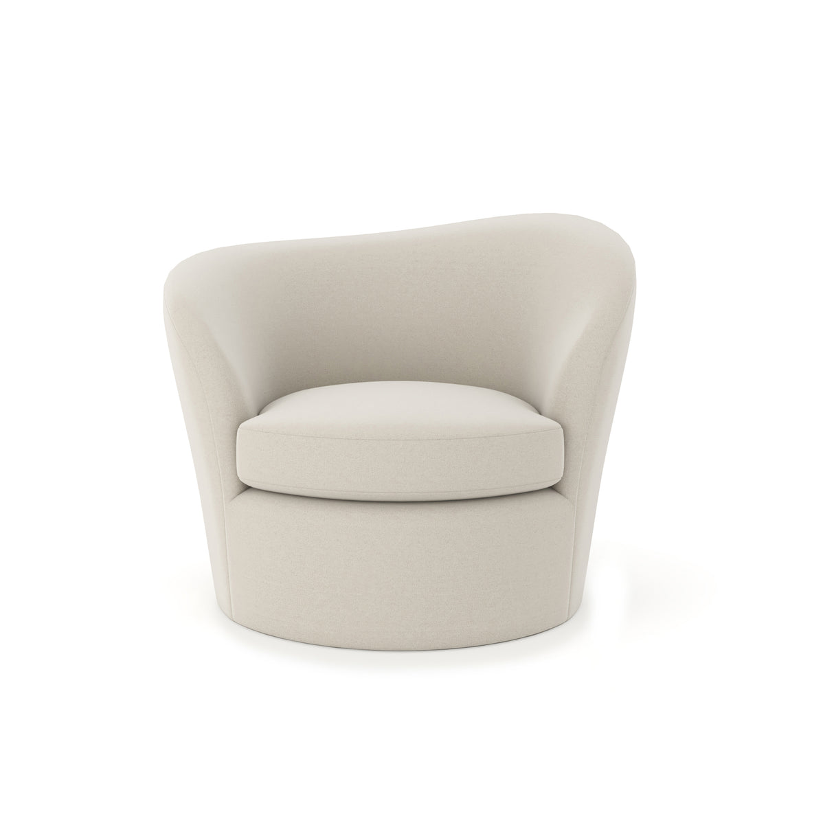 Fully Upholstered Swivel Chair | Caracole Quasi Laf