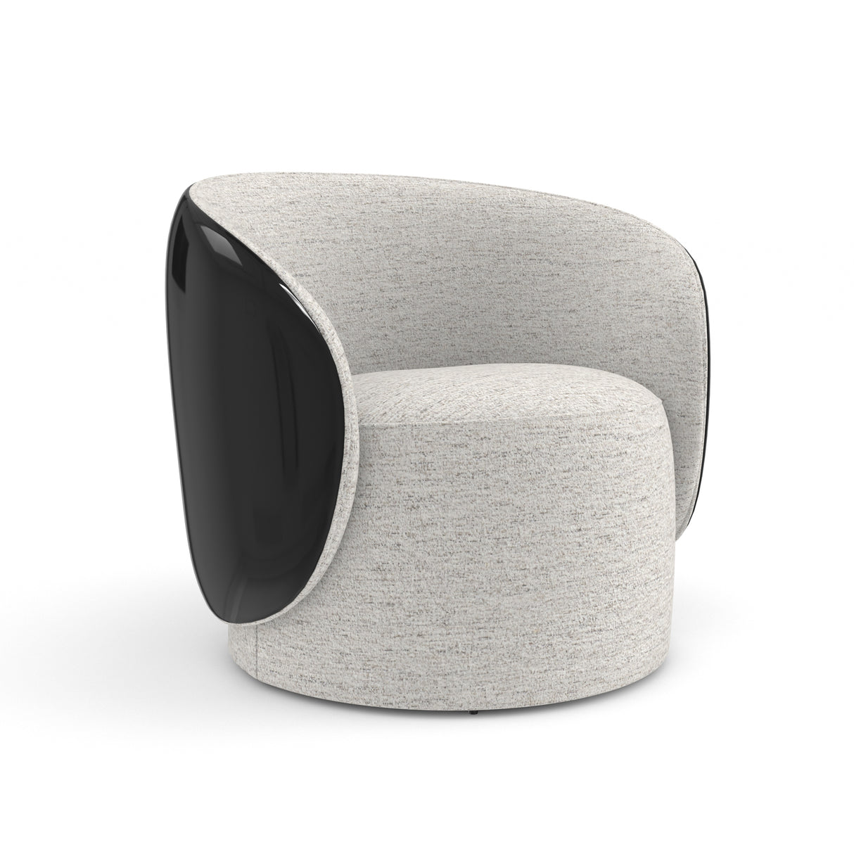 Piano Black Swivel Chair | Caracole Cuffe