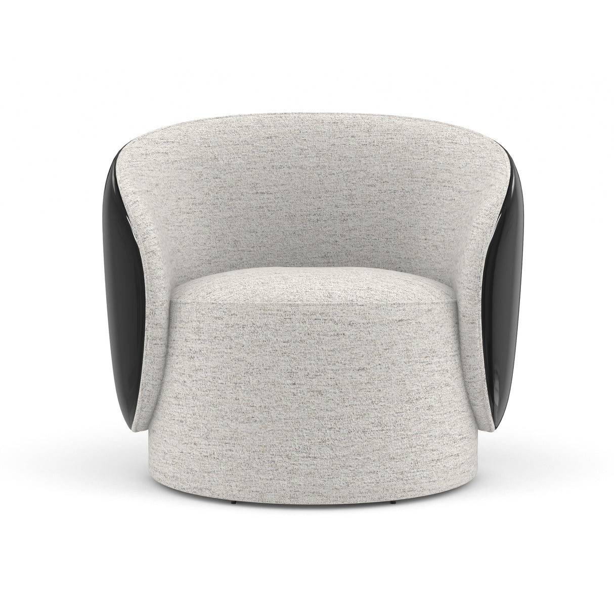 Piano Black Swivel Chair | Caracole Cuffe