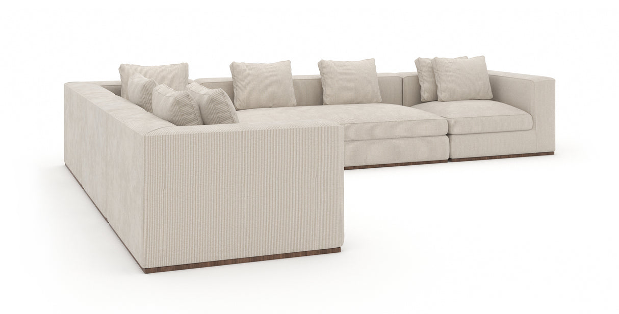Cream Sectional Sofa with Chaise | Caracole Bello