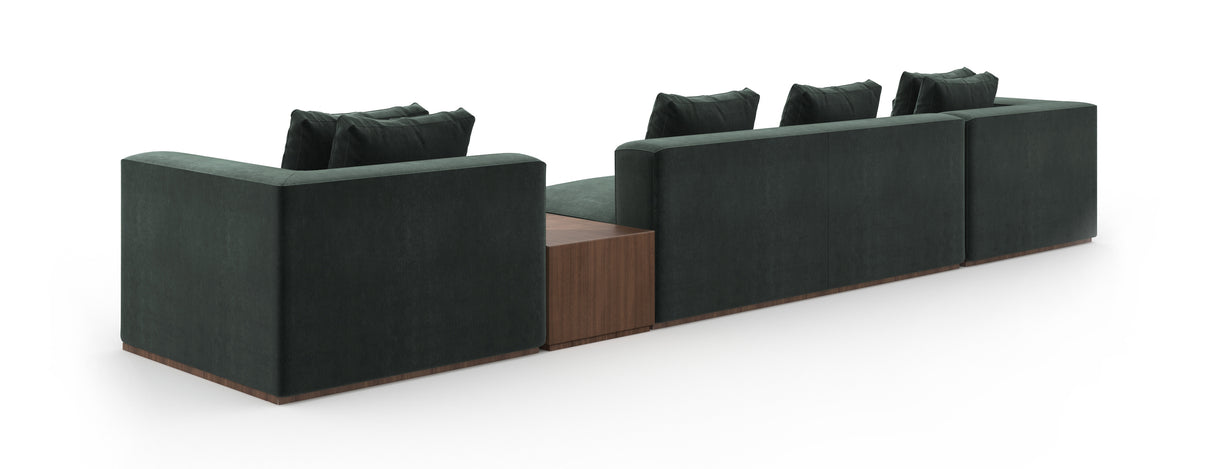 Upholstered Black Sectional Sofa | Caracole Bello