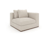 Cream Corner Wedge Sofa | Caracole Bello