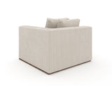 Cream Corner Wedge Sofa | Caracole Bello