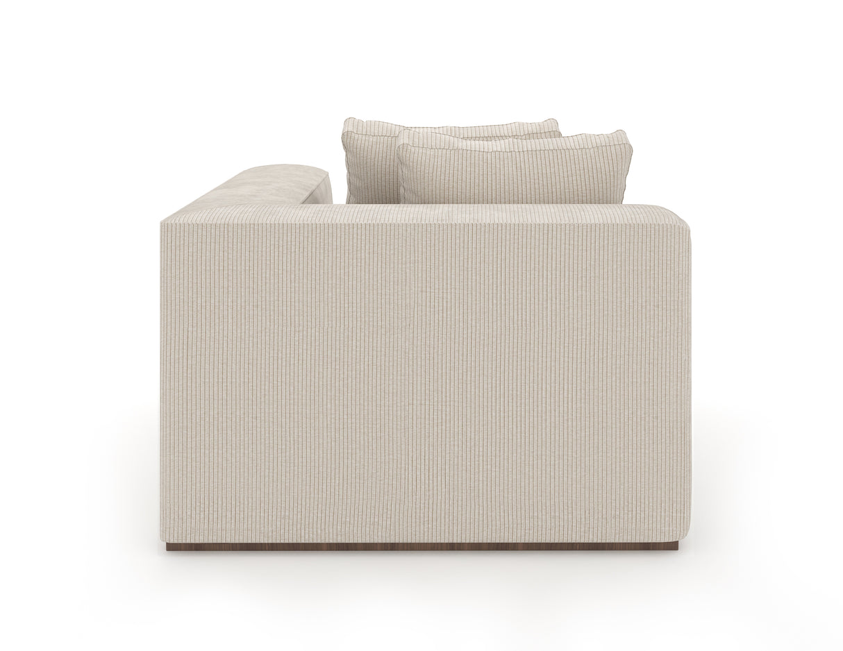 Cream Corner Wedge Sofa | Caracole Bello