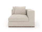 Cream Corner Wedge Sofa | Caracole Bello