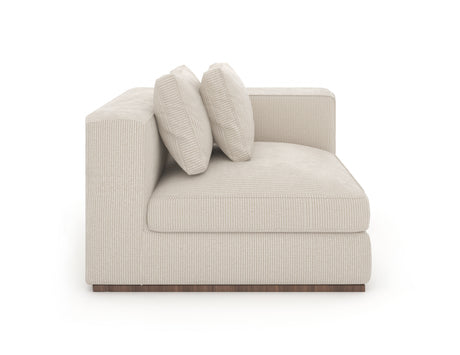 Cream Corner Wedge Sofa | Caracole Bello