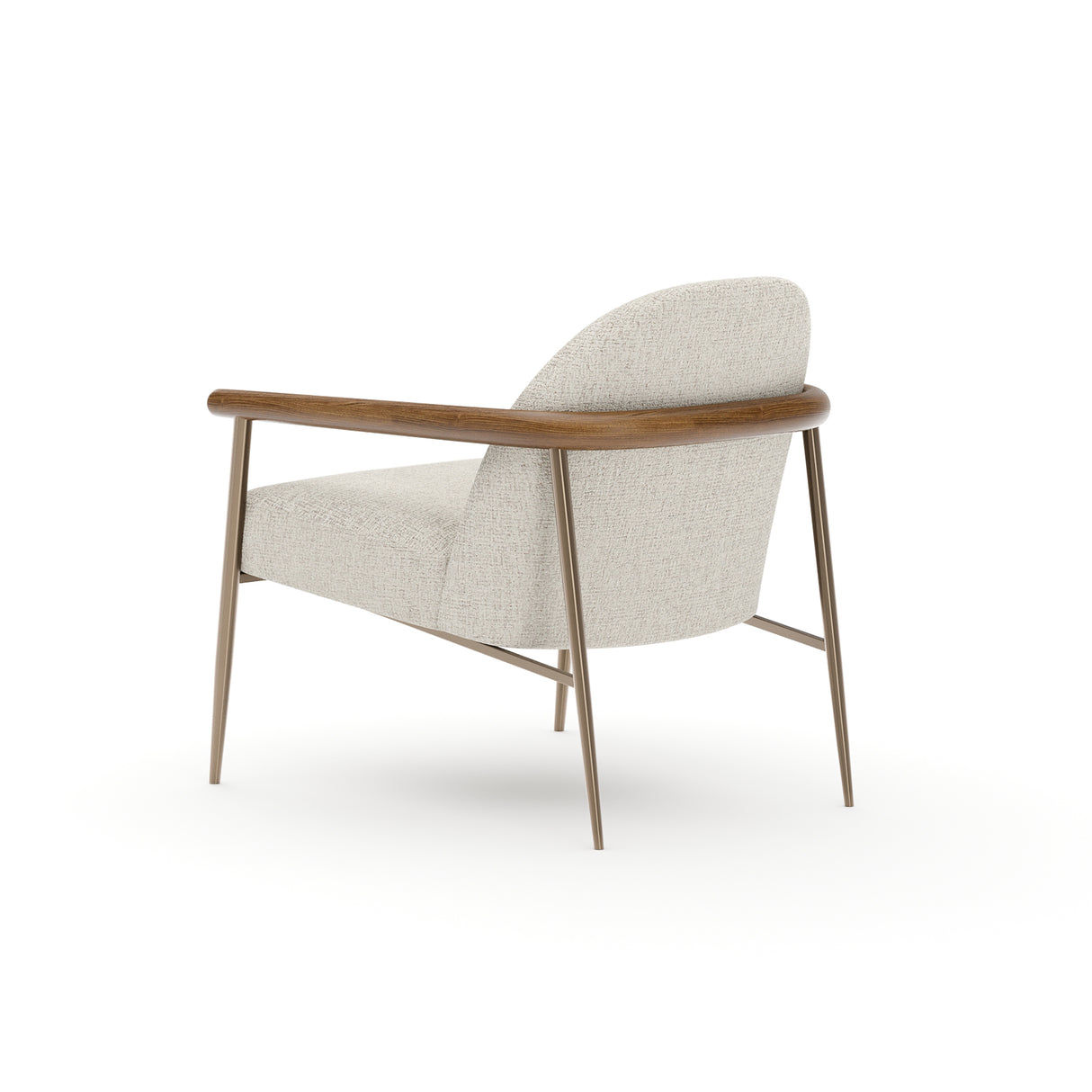 Natural Walnut Lounge Chair | Caracole Altura