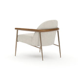 Natural Walnut Lounge Chair | Caracole Altura