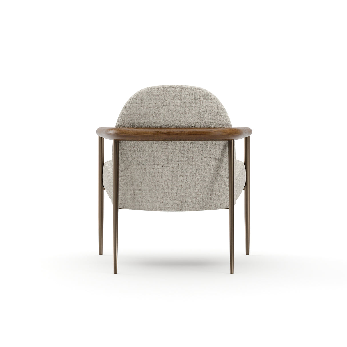 Natural Walnut Lounge Chair | Caracole Altura