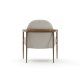 Natural Walnut Lounge Chair | Caracole Altura