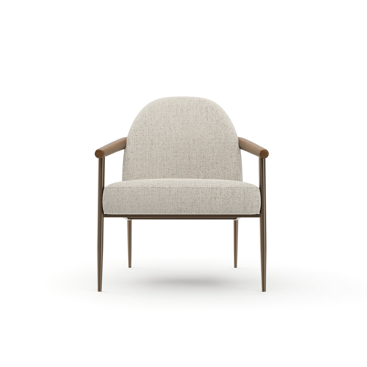 Natural Walnut Lounge Chair | Caracole Altura