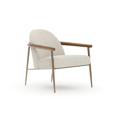 Natural Walnut Lounge Chair | Caracole Altura