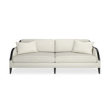 Cream Basketweave Sofa | Caracole Pitch Perfect