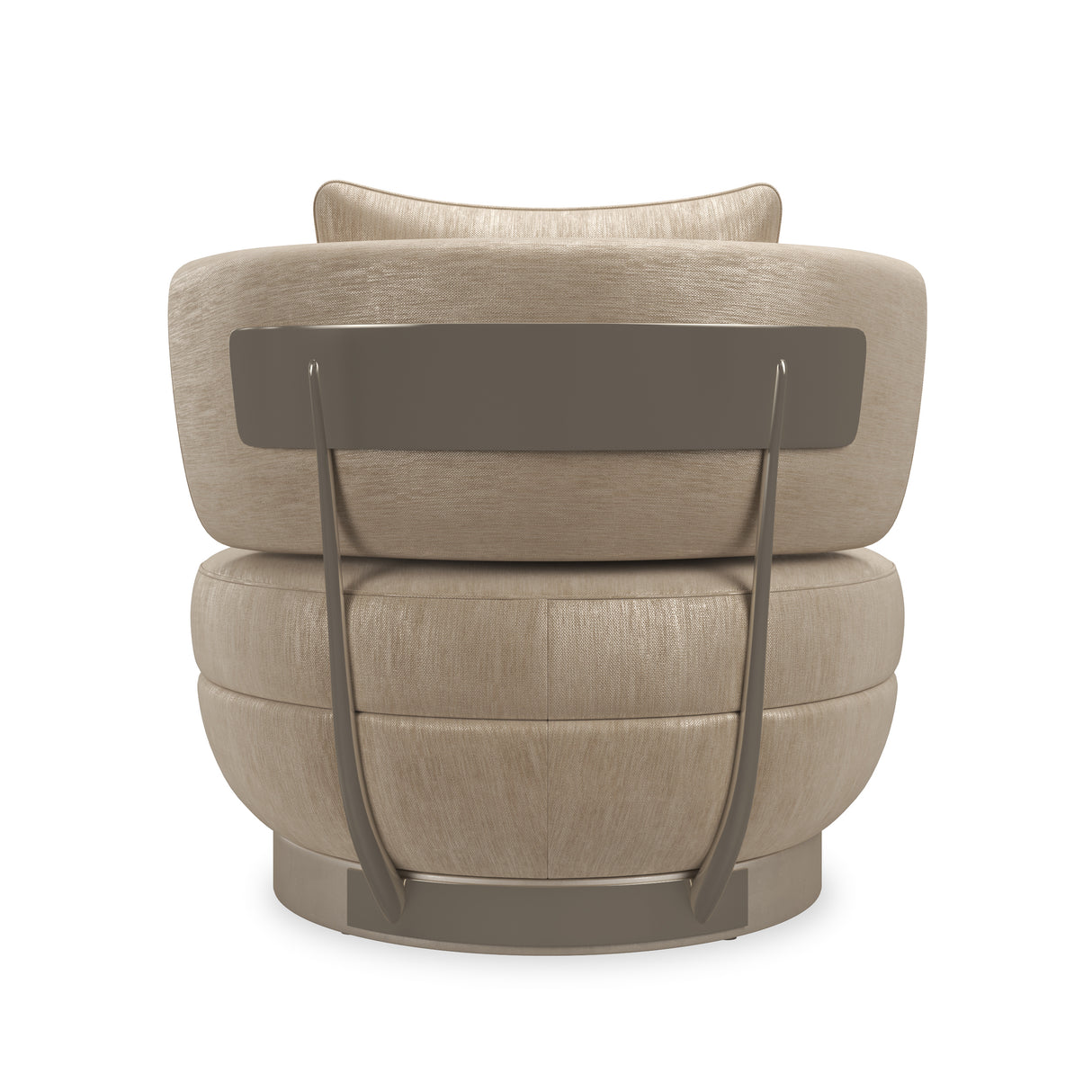 Chenille Swivel Lounge Chair | Caracole Celeste