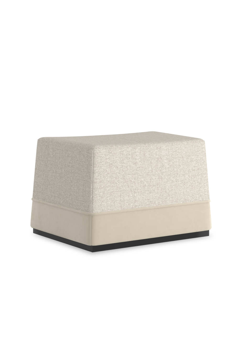 Gray Tweed Ottoman | Caracole Et Voila | Caracole.eu.com