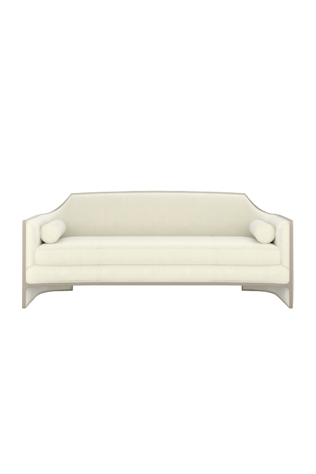 Velvet Angular Sofa | Caracole The Cat's Meow