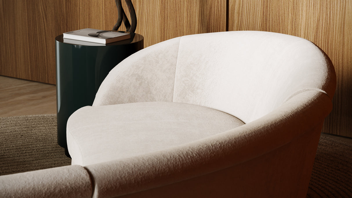 Cylindrical Black End Table | Caracole Couture