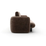 Taupe Velvet Sofa | Caracole Overlap