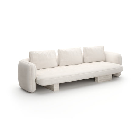 White Linen Bedroom Chaise | Caracole Overlap