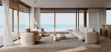White Velvet Bar Stool | Caracole Overlap