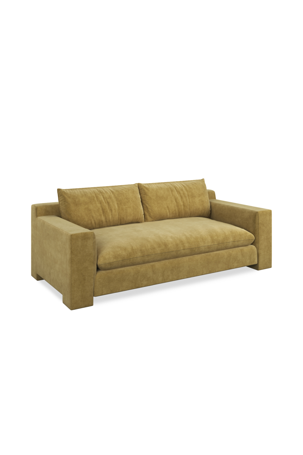 Brown Velvet Sofa | Caracole Devon | Caracole.eu.com
