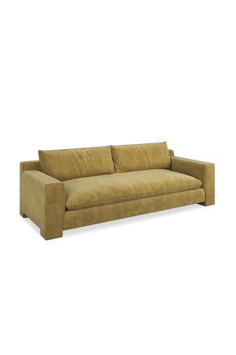 Brown Velvet Sofa | Caracole Devon | Caracole.eu.com