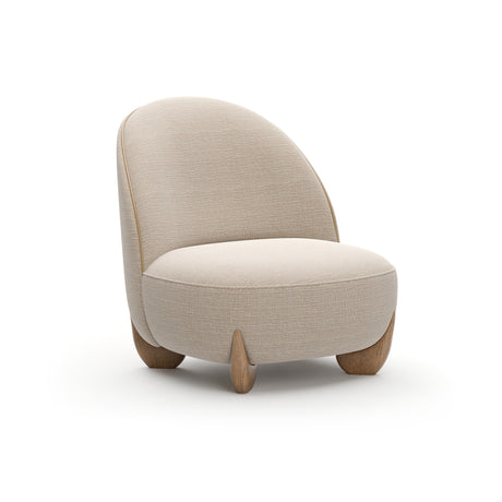Bronze Fabric Accent Chair | Caracole Seta