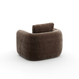 Taupe Velvet Lounge Chair | Caracole Overlap