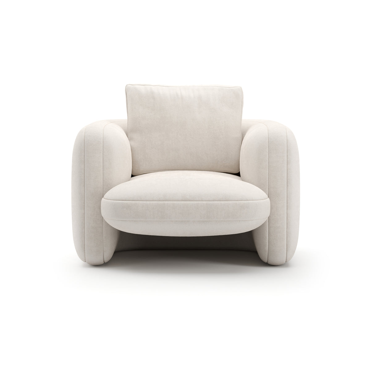 White Linen Accent Chair | Caracole Overlap