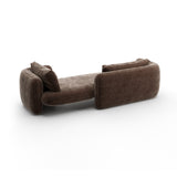 Taupe Velvet Bedroom Chaise | Caracole Overlap