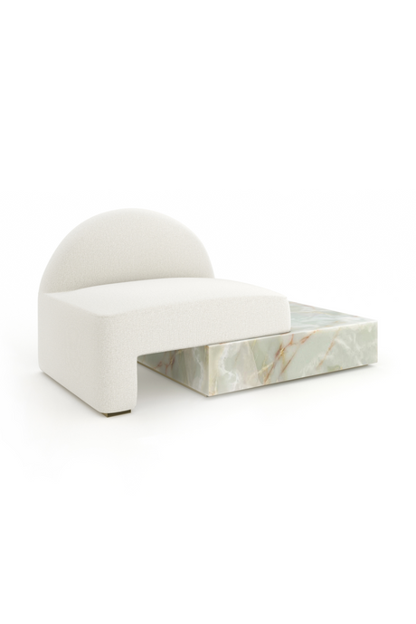 Green Onyx Base Lounge Chair | Caracole Monaco | Caracole.eu.com