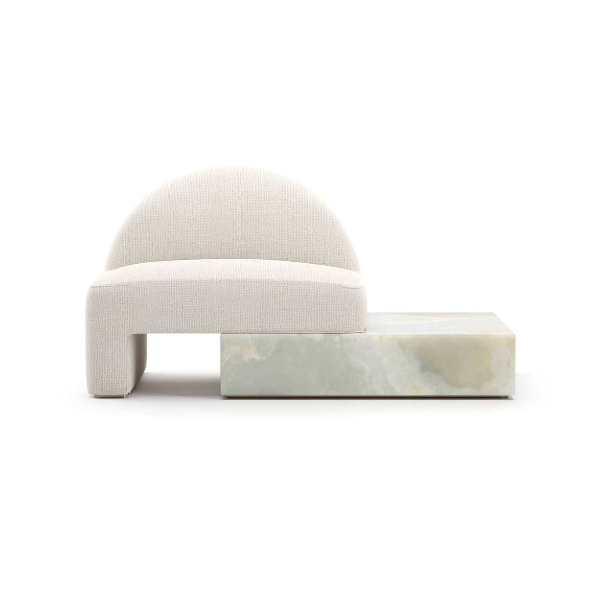 Green Onyx Base Lounge Chair | Caracole Monaco