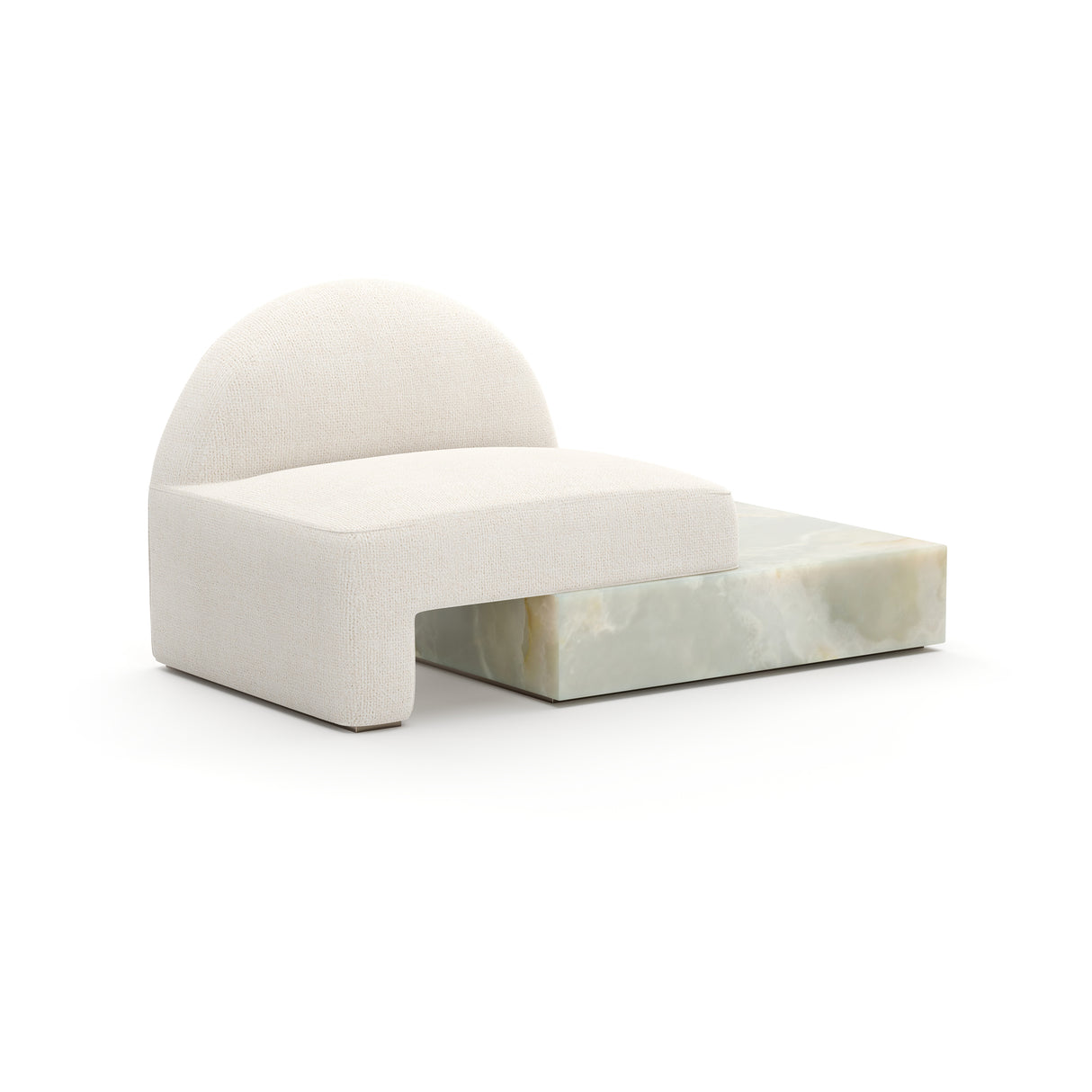 Green Onyx Base Lounge Chair | Caracole Monaco