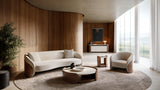 Wood Shelf Open Coffee Table | Caracole Fleur