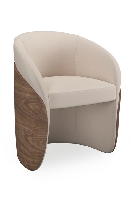 Ivory Mohair Dining Chair | Caracole Fleur Fleur | Caracole.eu.com
