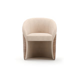 Ivory Mohair Dining Chair | Caracole Fleur