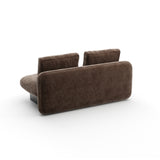 Taupe Velvet Loveseat | Caracole Overlap