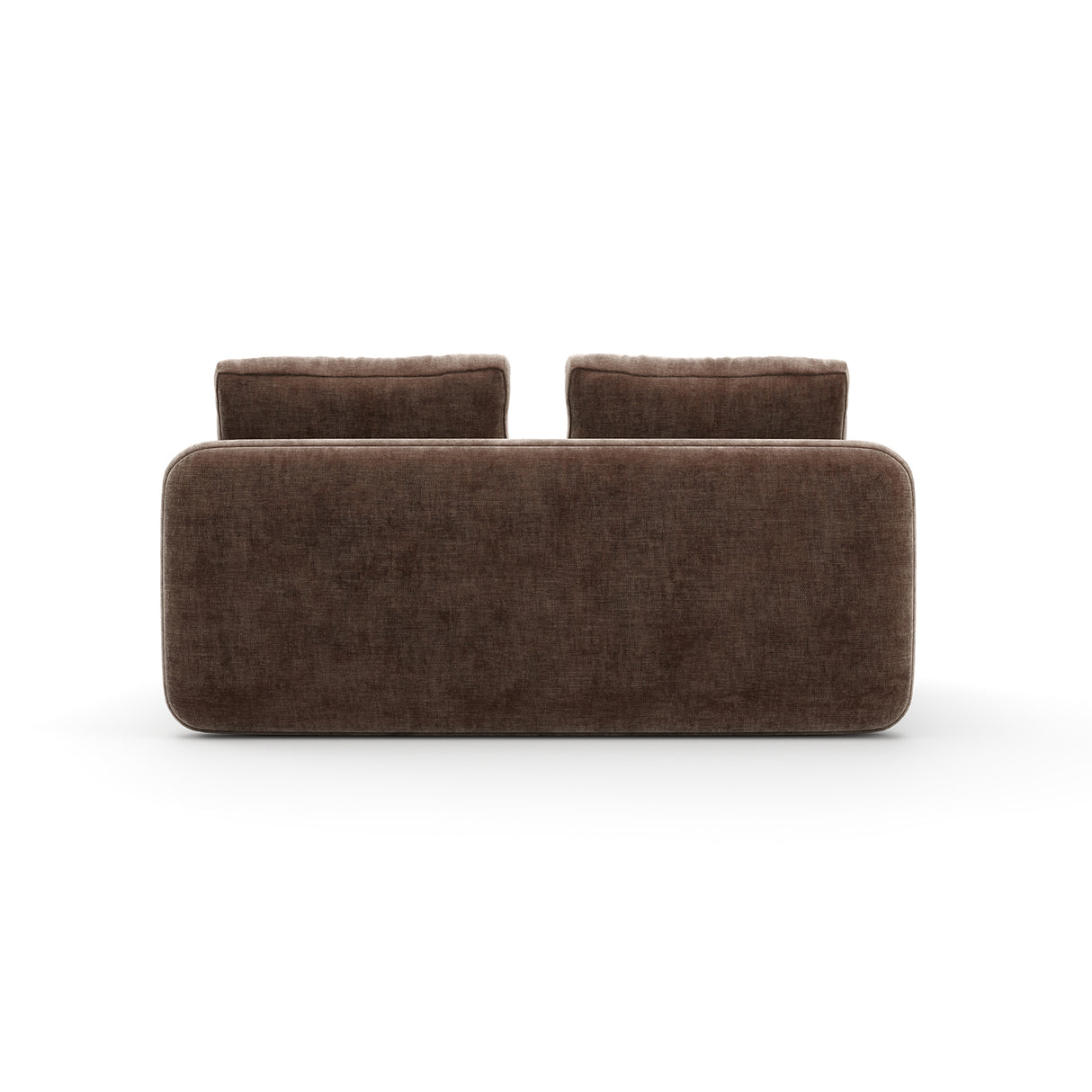 Taupe Velvet Loveseat | Caracole Overlap