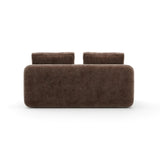 Taupe Velvet Loveseat | Caracole Overlap